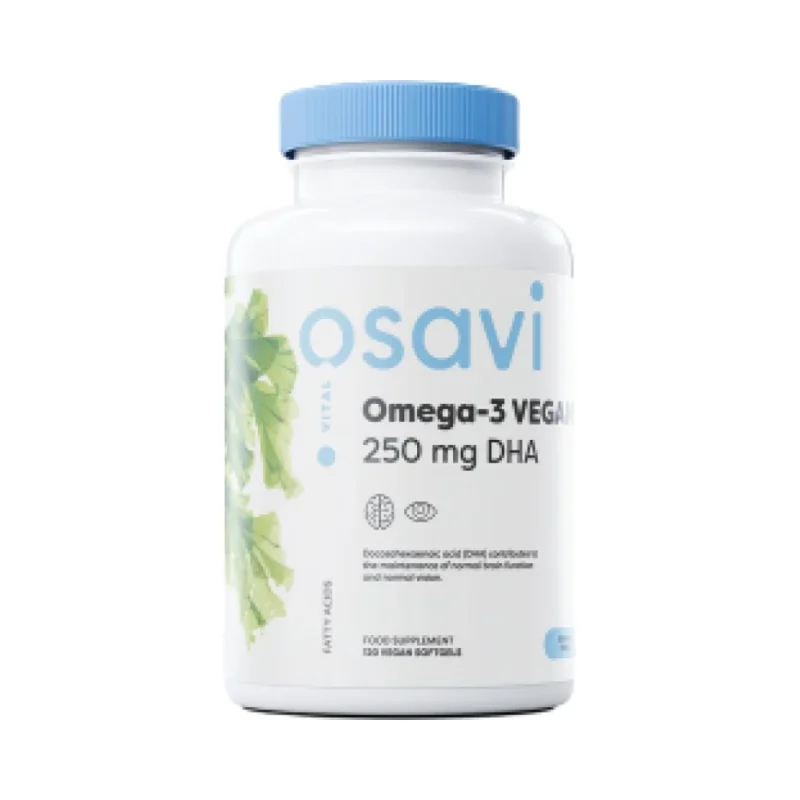 Omega-3 Vegan | 250 mg DHA / 120 Гел капсули, 120 дози - Osavi