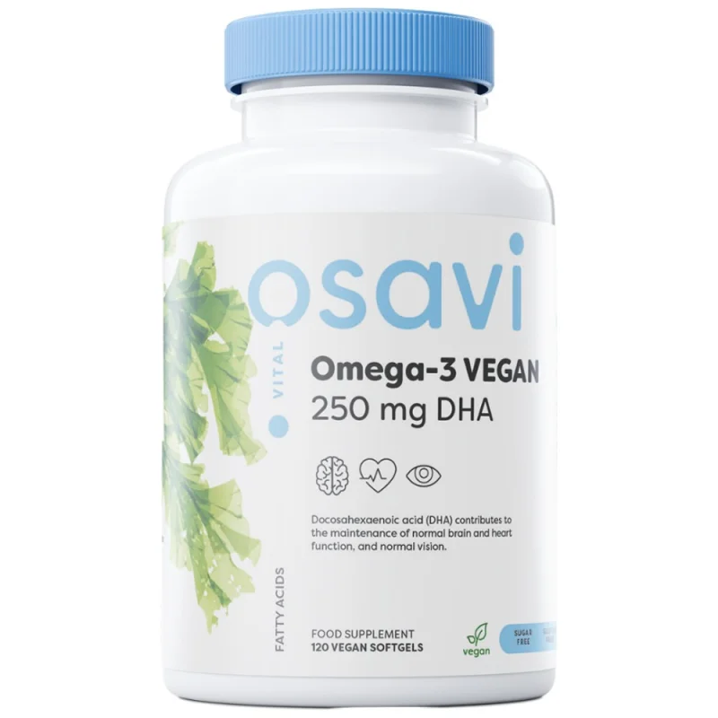 Omega-3 Vegan | 250 mg DHA / 60 Гел капсули, 60 дози