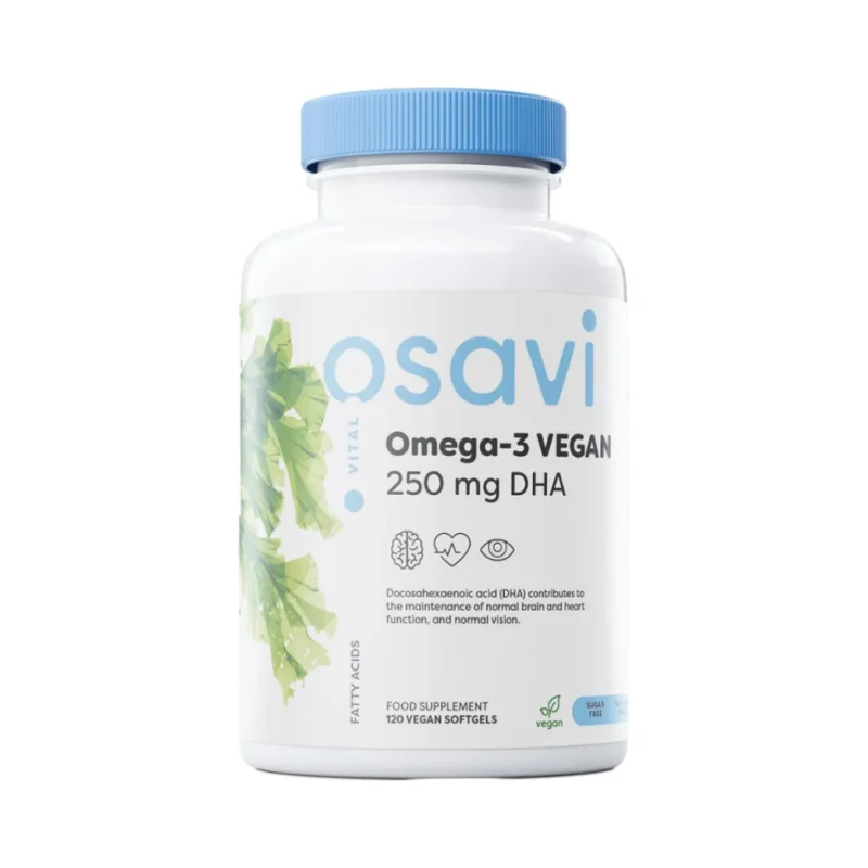 Omega-3 Vegan | 250 mg DHA / 60 Гел капсули, 60 дози - Osavi