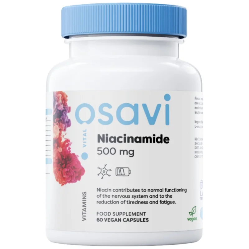 Niacinamide 500 mg / 120 капсули, 120 дози