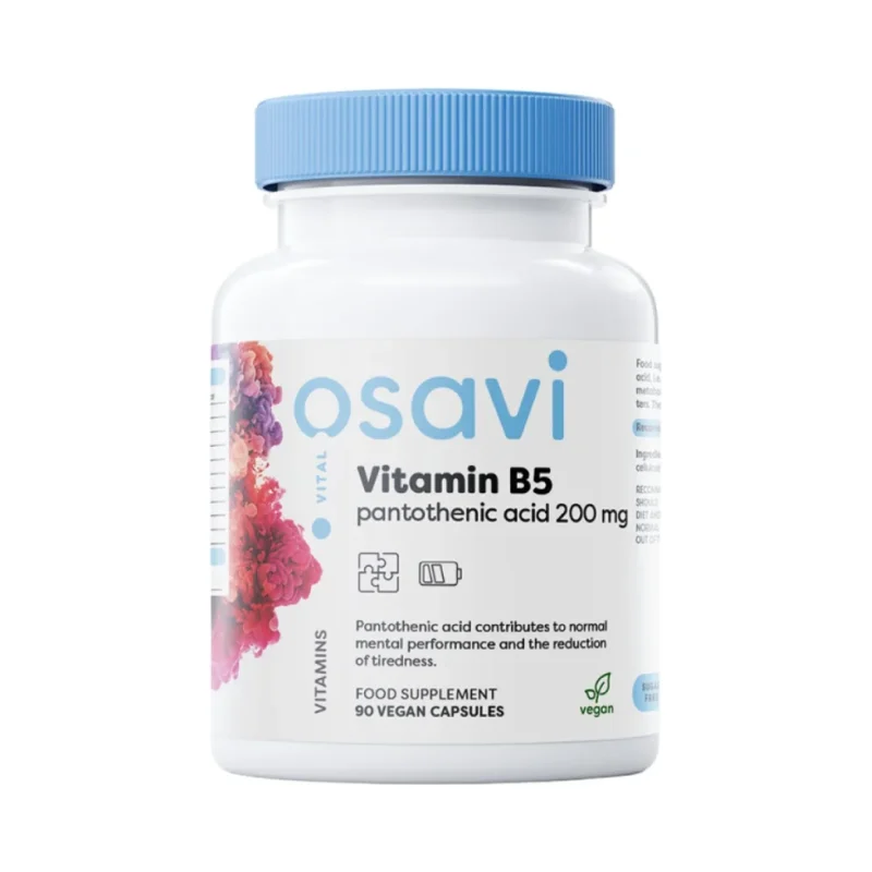 Vitamin B5 | Pantothenic Acid 200 mg / 90 капсули, 90 дози - Osavi
