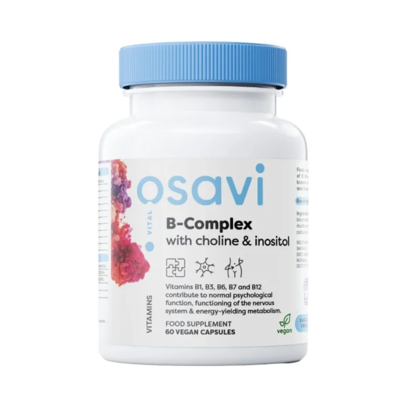 B-Complex with Choline & Inositol / 60 капсули, 60 дози - Osavi