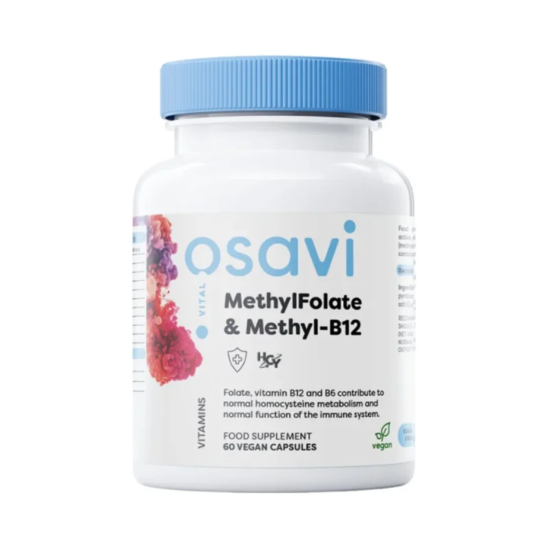 MethylFolate & Methyl-B12 | with Quatrefolic® / 60 капсули, 60 дози - Osavi