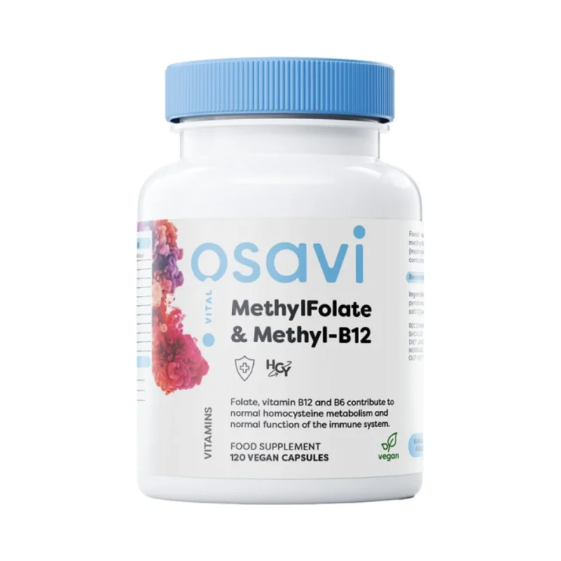 MethylFolate & Methyl-B12 | with Quatrefolic® / 120 капсули, 120 дози - Osavi