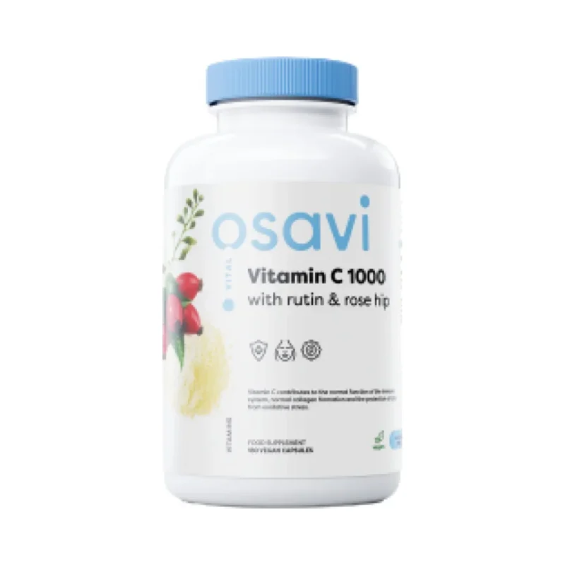 Vitamin C 1000 | with Rutin & Rose Hip / 180 капсули, 90 дози - Osavi