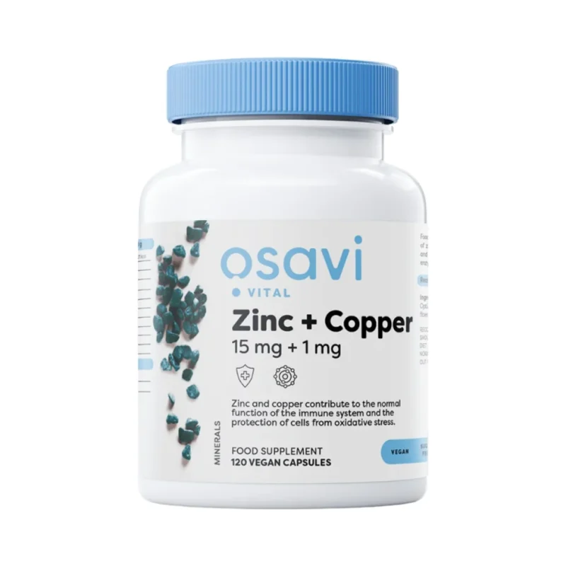 Zinc + Copper | L-OptiZinc® / 120 капсули, 120 дози - Osavi