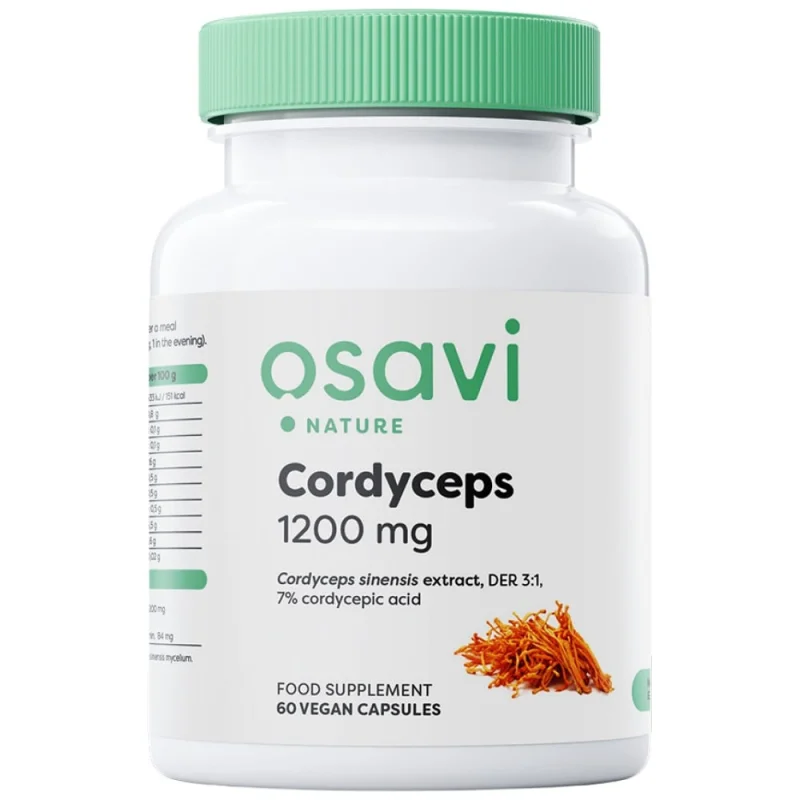 Cordyceps 1200 mg / 60 капсули, 30 дози