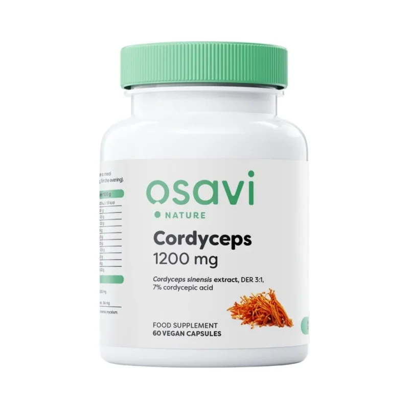 Cordyceps 1200 mg / 60 капсули, 30 дози - Osavi