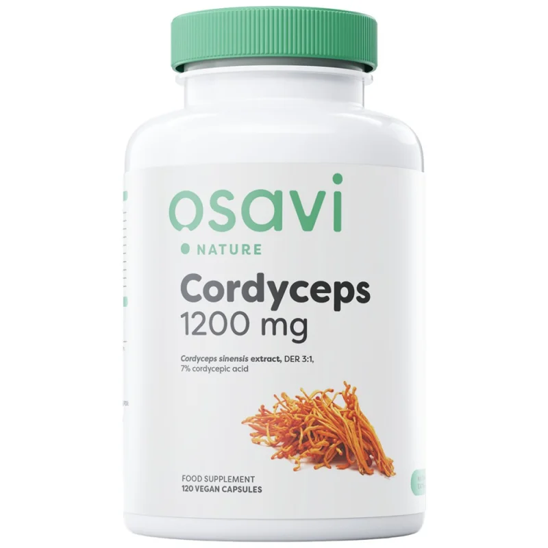 Cordyceps 1200 mg / 120 капсули, 60 дози