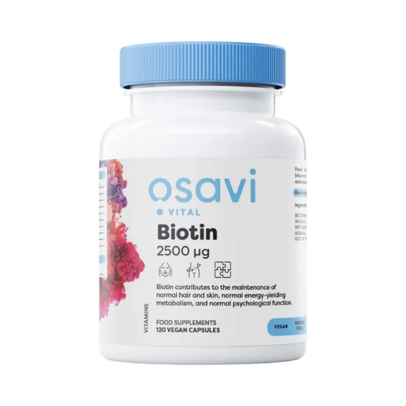 Biotin 2500 mcg / 60 капсули, 60 дози - Osavi