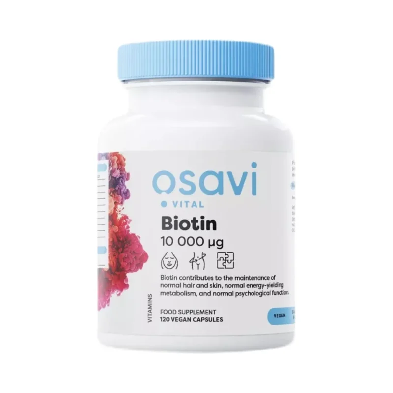 Biotin 10 000 mcg / 120 капсули, 120 дози - Osavi