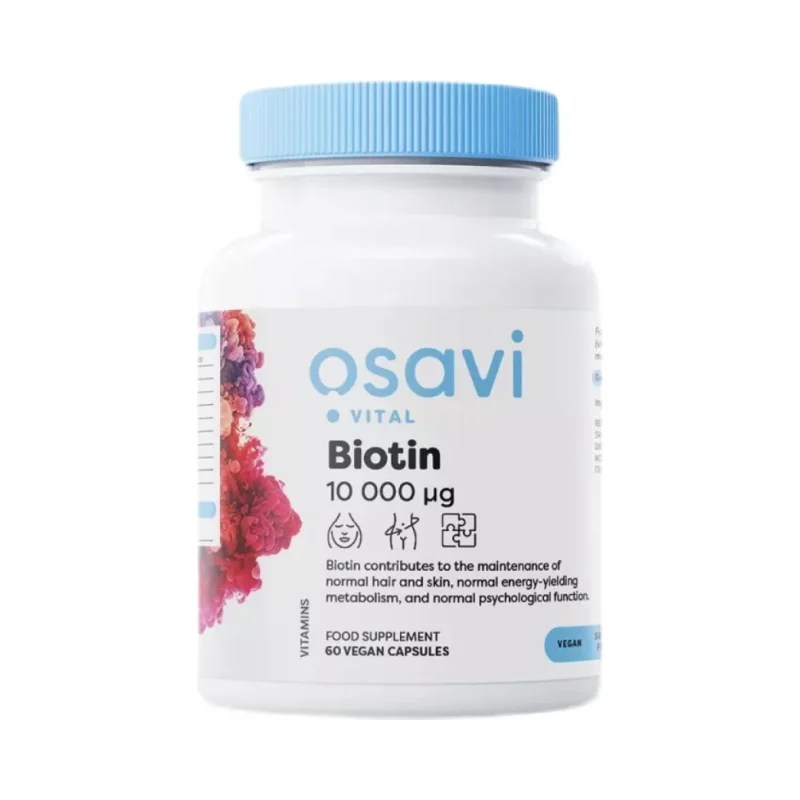 Biotin 10 000 mcg / 60 капсули, 60 дози - Osavi