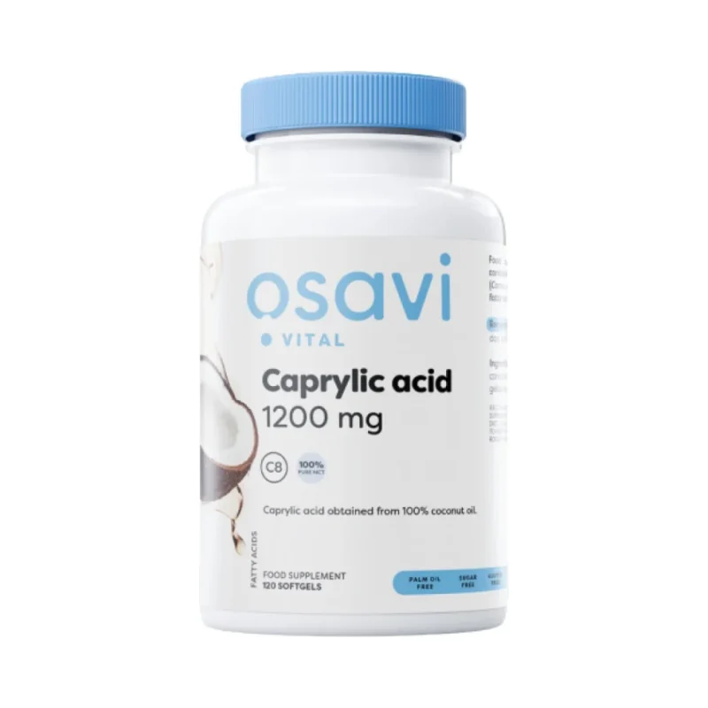 Caprylic Acid 1200 mg / 120 Гел капсули, 60 дози - Osavi