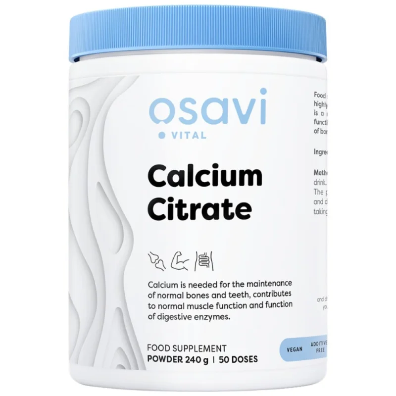 Calcium Citrate Powder / 240 грама, 50 дози