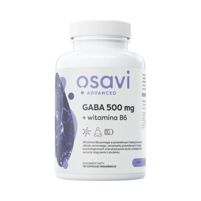 GABA 500 mg + Vitamin B6 / 120 капсули, 120 дози - Osavi