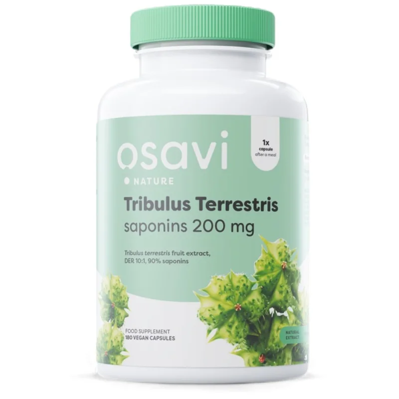 Tribulus Terrestris 90% | 200 mg Saponins / 180 капсули, 180 дози