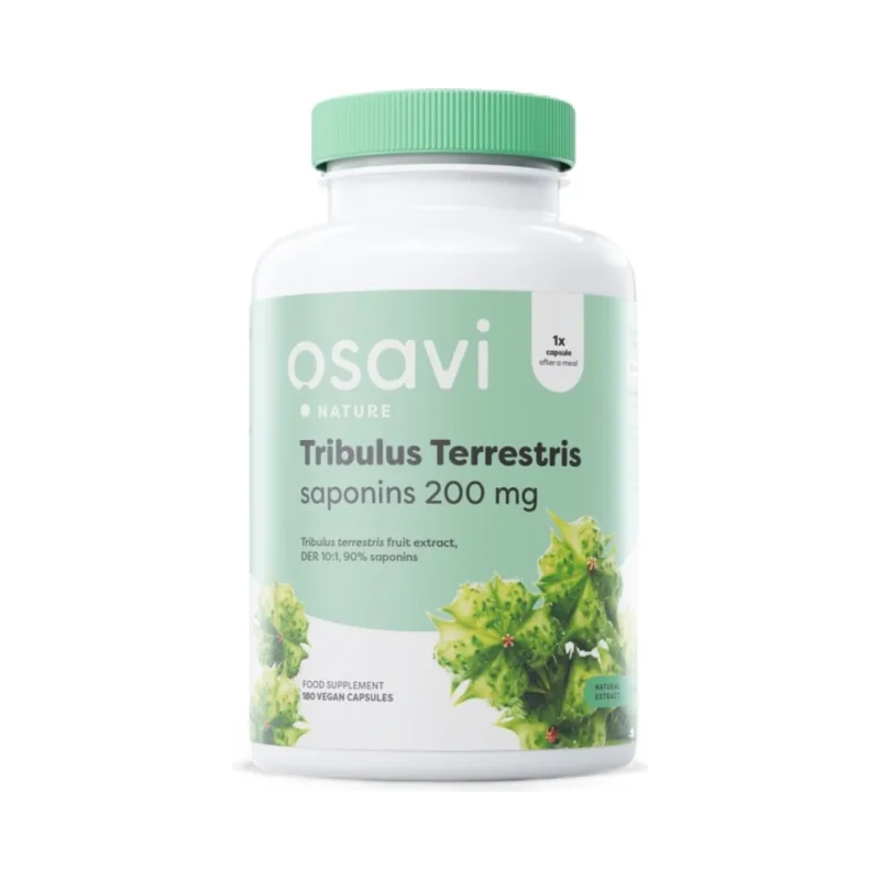 Tribulus Terrestris 90% | 200 mg Saponins / 180 капсули, 180 дози - Osavi