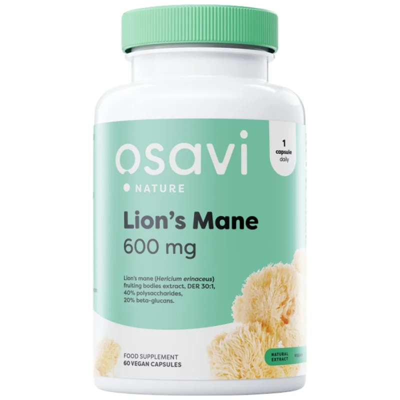 Lion's Mane 600 mg / 60 капсули, 60 дози