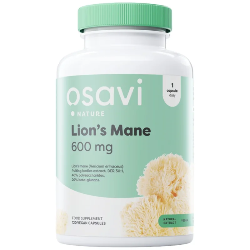 Lion's Mane 600 mg / 120 капсули, 120 дози