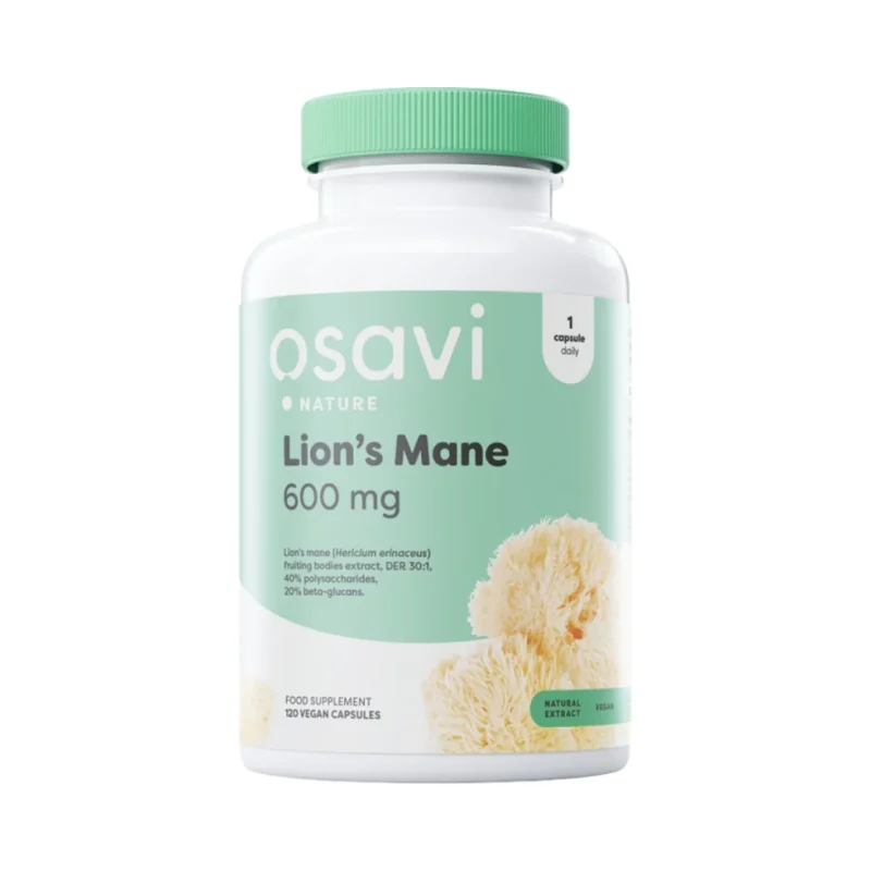 Lion's Mane 600 mg / 120 капсули, 120 дози - Osavi
