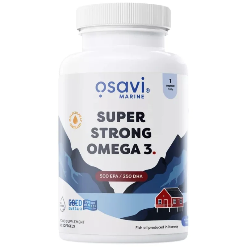 Super Strong Omega 3 | 500 EPA / 250 DHA / 90 Гел капсули, 90 дози