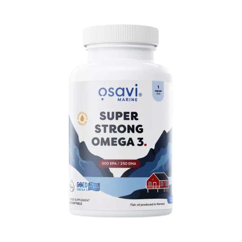 Super Strong Omega 3 | 500 EPA / 250 DHA / 90 Гел капсули, 90 дози - Osavi