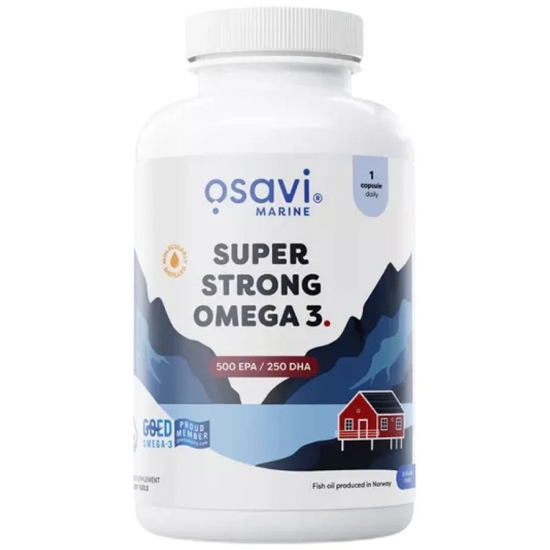 Super Strong Omega 3 | 500 EPA / 250 DHA / 180 Гел капсули, 180 дози
