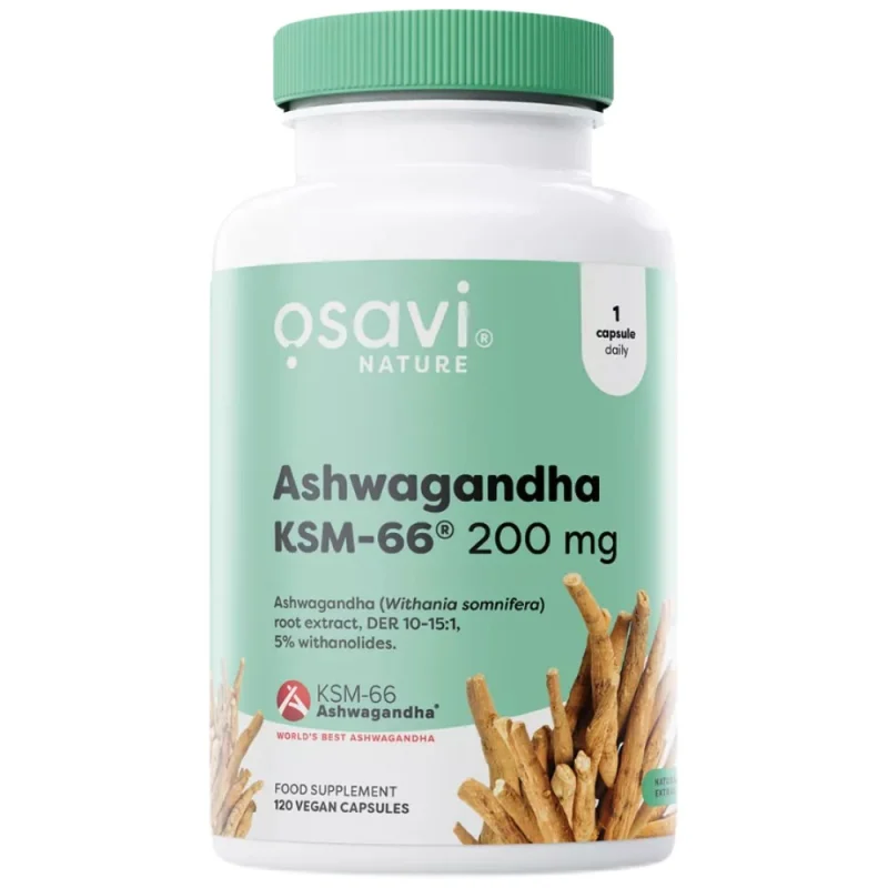 Ashwagandha KSM-66® 200 mg / 120 капсули, 120 дози