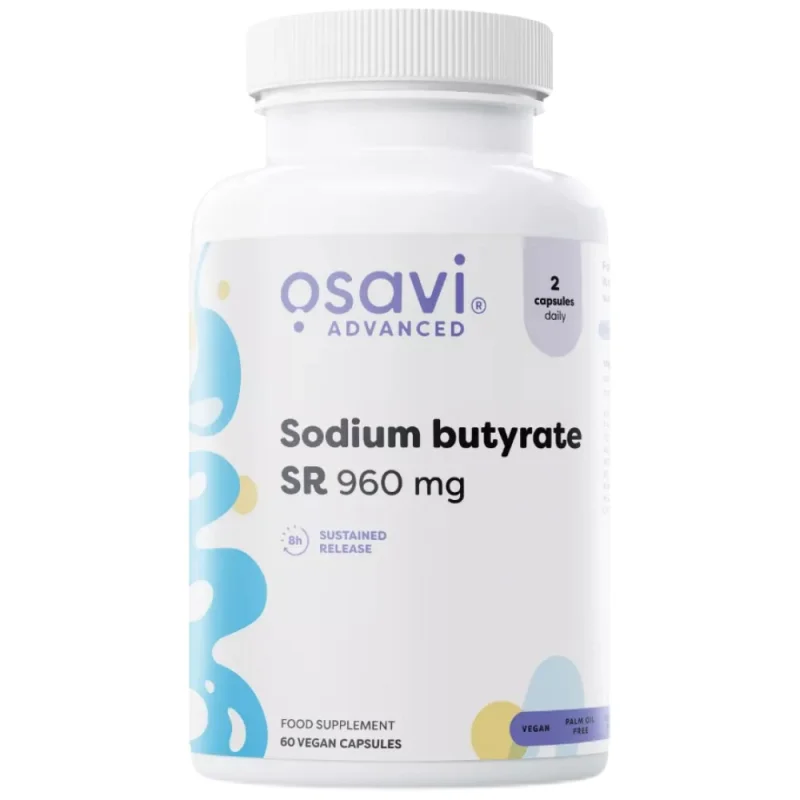 Sodium Butyrate SR 960 mg | Sustained Release / 60 капсули, 30 дози