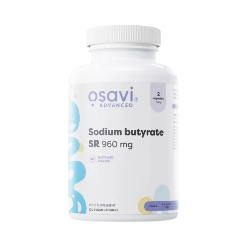 Sodium Butyrate SR 960 mg | Sustained Release / 120 капсули, 60 дози - Osavi