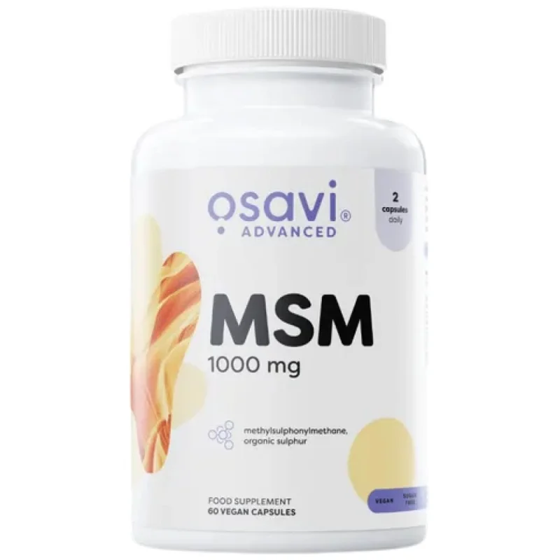 MSM 1000 mg / 60 капсули, 30 дози