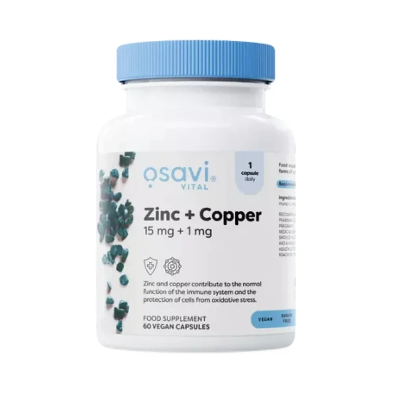 Zinc + Copper | L-OptiZinc® / 60 капсули, 60 дози - Osavi