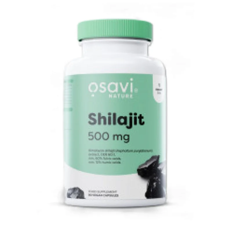Shilajit 500 mg | 60:1 Extract with 60+% Fulvic Acids (90 дози) / 90 капсули