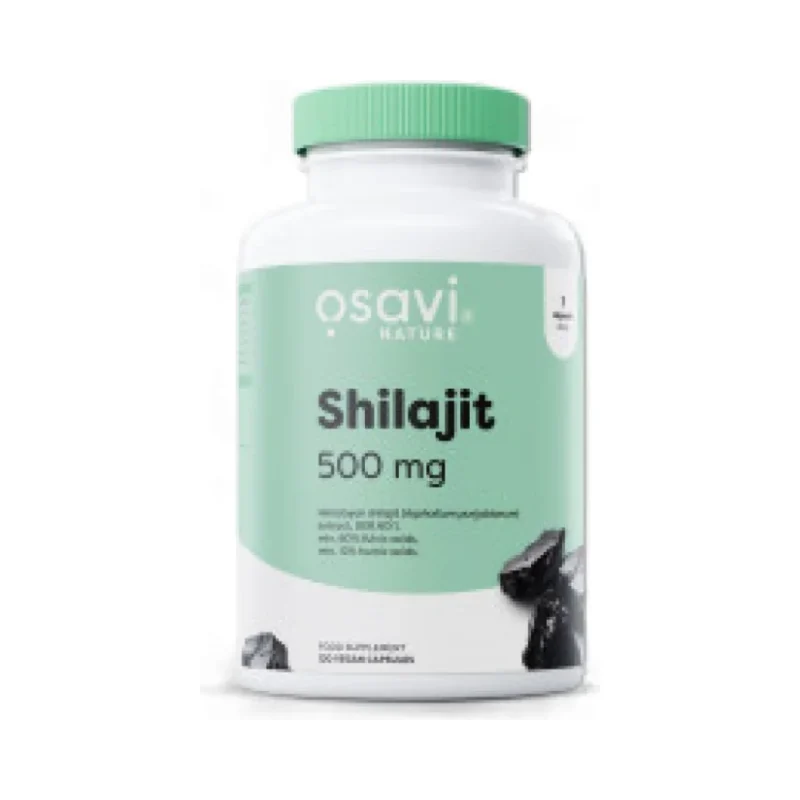 Shilajit 500 mg | 60:1 Extract with 60+% Fulvic Acids (120 дози) / 120 капсули - Osavi