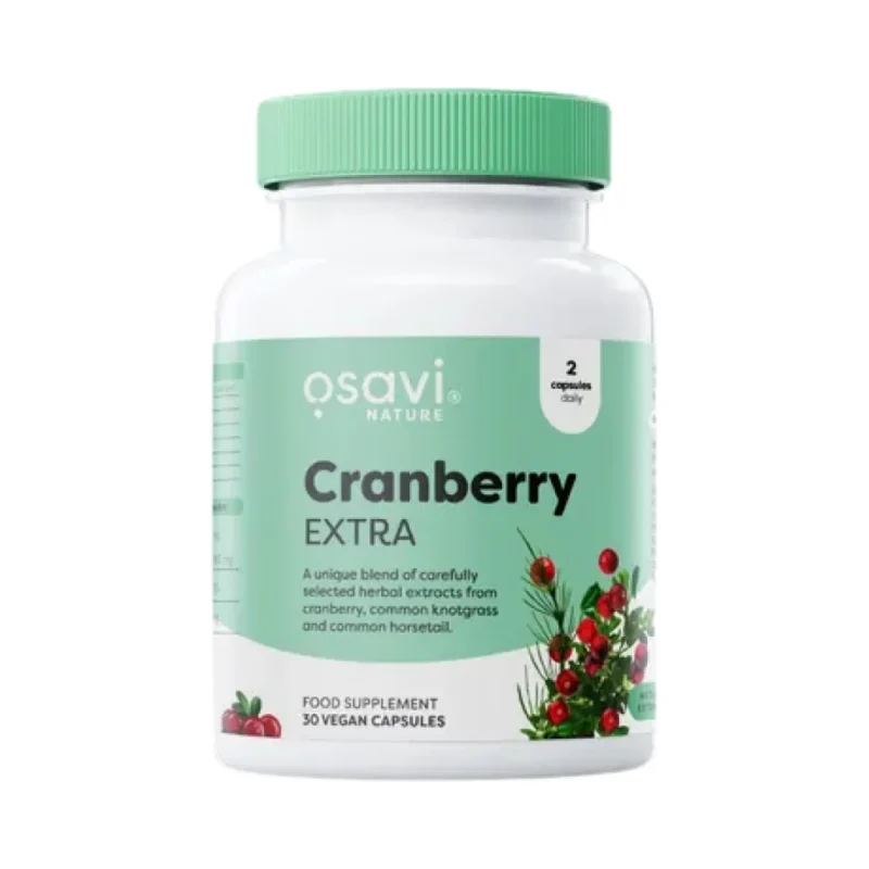 Cranberry EXTRA 700 mg | with Common Knotgrass & Horsetail (15 дози) / 30 капсули - Osavi