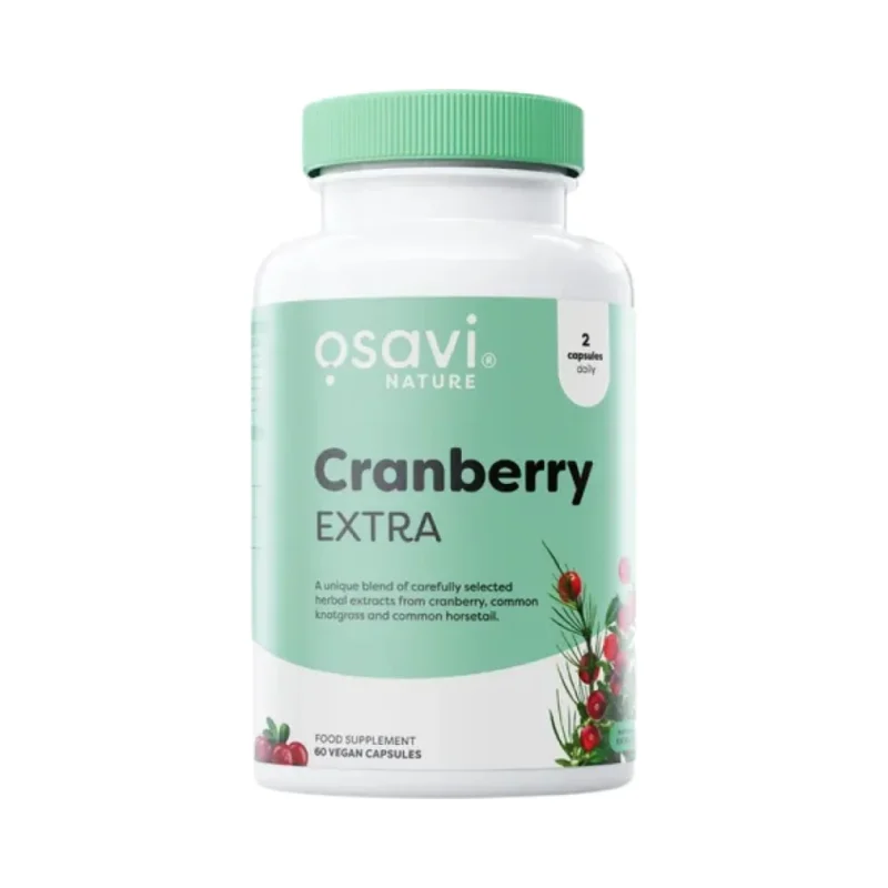 Cranberry EXTRA 700 mg | with Common Knotgrass & Horsetail (30 дози) / 60 капсули - Osavi