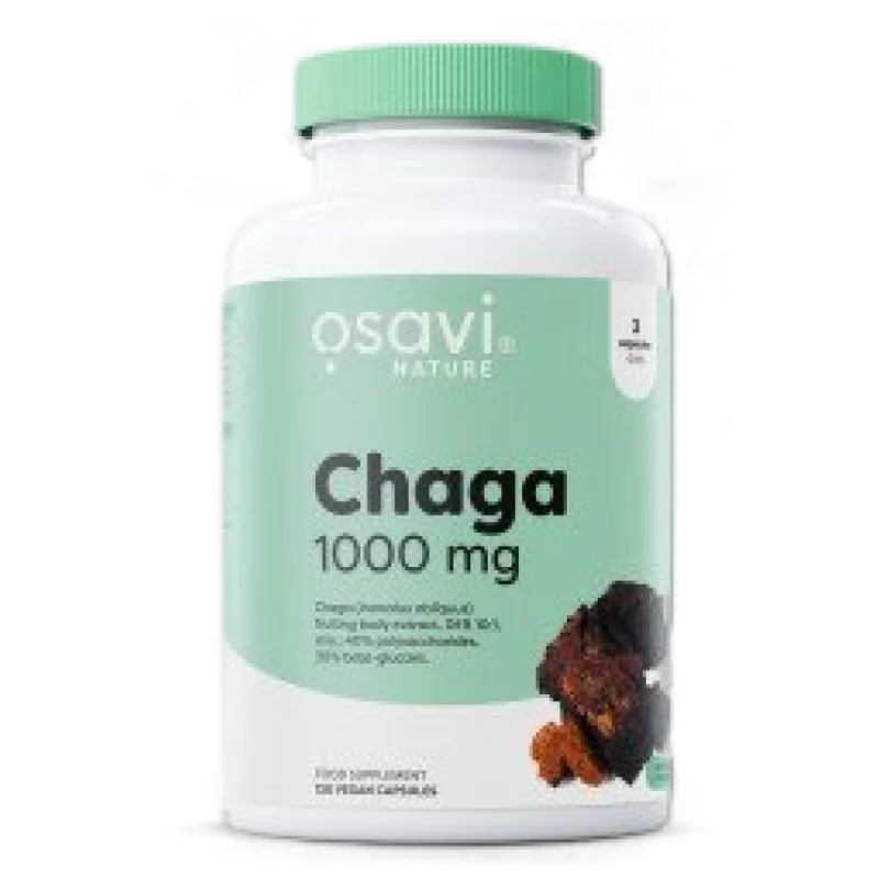 Chaga 1000 mg | Minimum 30% Beta-Glucans (120 дози) / 120 капсули