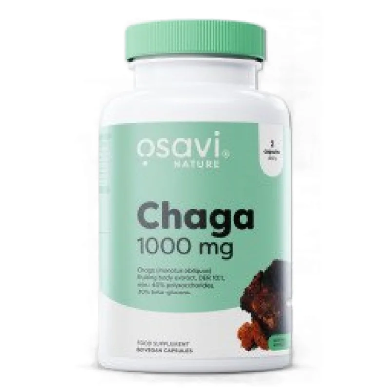 Chaga 1000 mg | Minimum 30% Beta-Glucans (30 дози) / 60 капсули