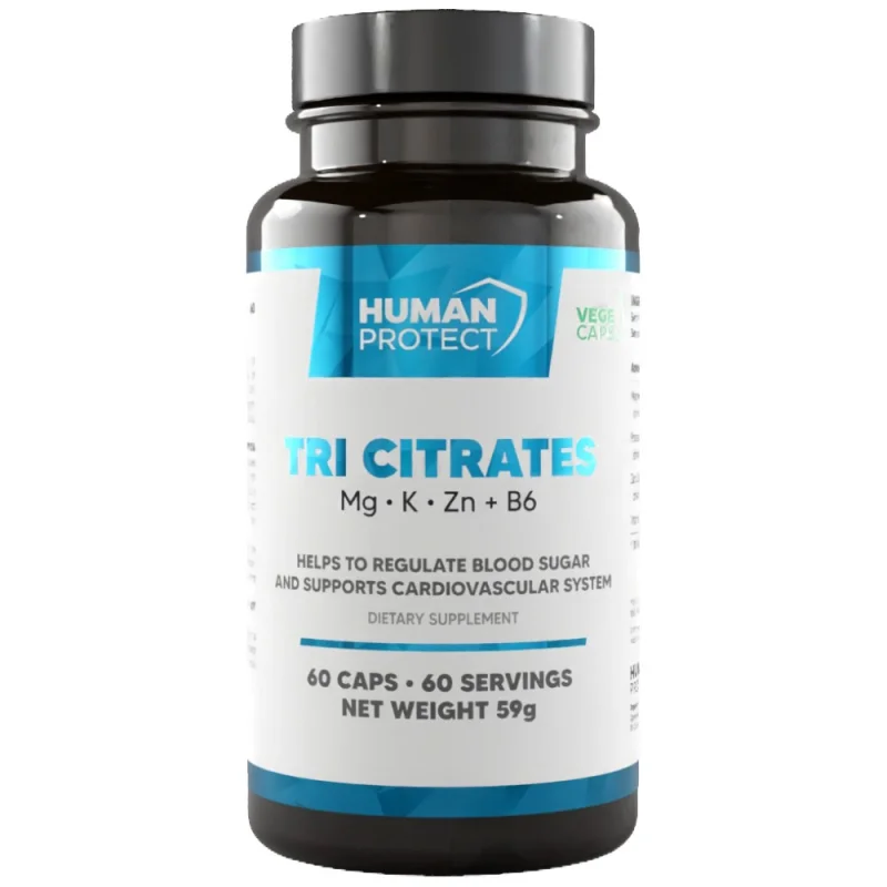 Tri Citrate | Magnesium + Potassium + Zinc / 60 капсули, 60 дози