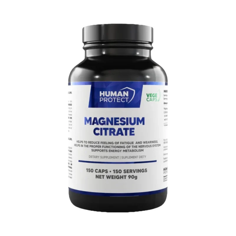 Magnesium Citrate Caps / 150 капсули, 30 дози - Human Protect