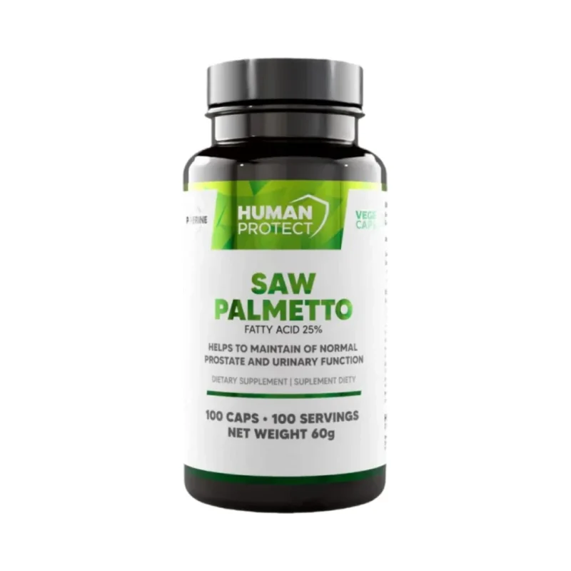 Saw Palmetto 500 mg | with 25% Saponins / 100 капсули, 100 дози - Human Protect