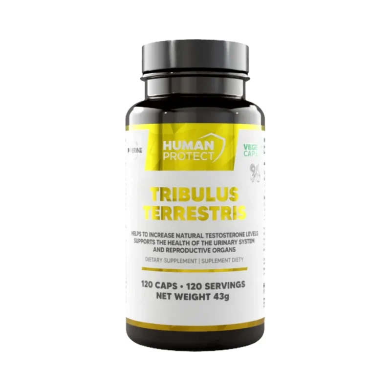 Tribulus Terrestris 204 mg | with 98% Saponins / 120 капсули, 120 дози - Human Protect