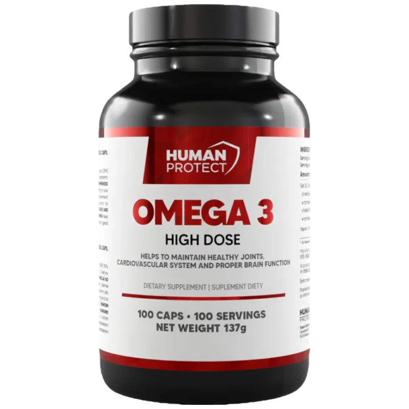 Omega 3 HIGH DOSE | with 50% EPA &amp; 25% DHA / 100 капсули, 100 дози / 100 Гел капсули