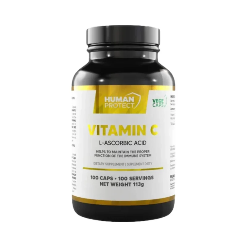 Vitamin C 1000 mg / 100 капсули, 100 дози - Human Protect