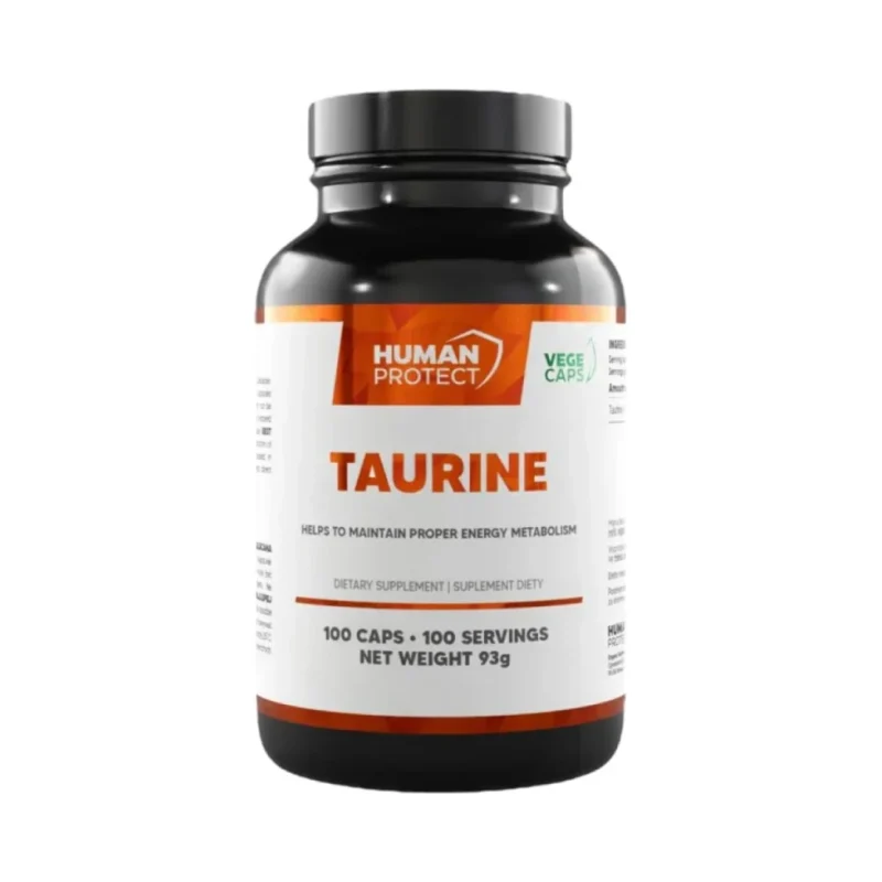 Taurine 800 mg / 100 капсули, 100 дози - Human Protect