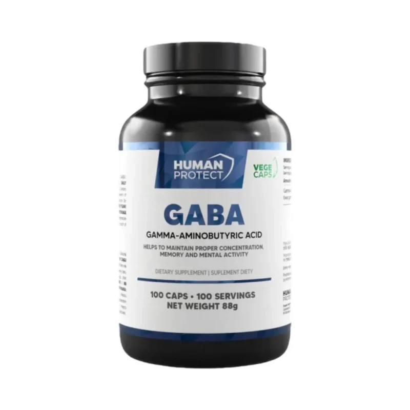 GABA 750 mg / 100 капсули, 100 дози - Human Protect