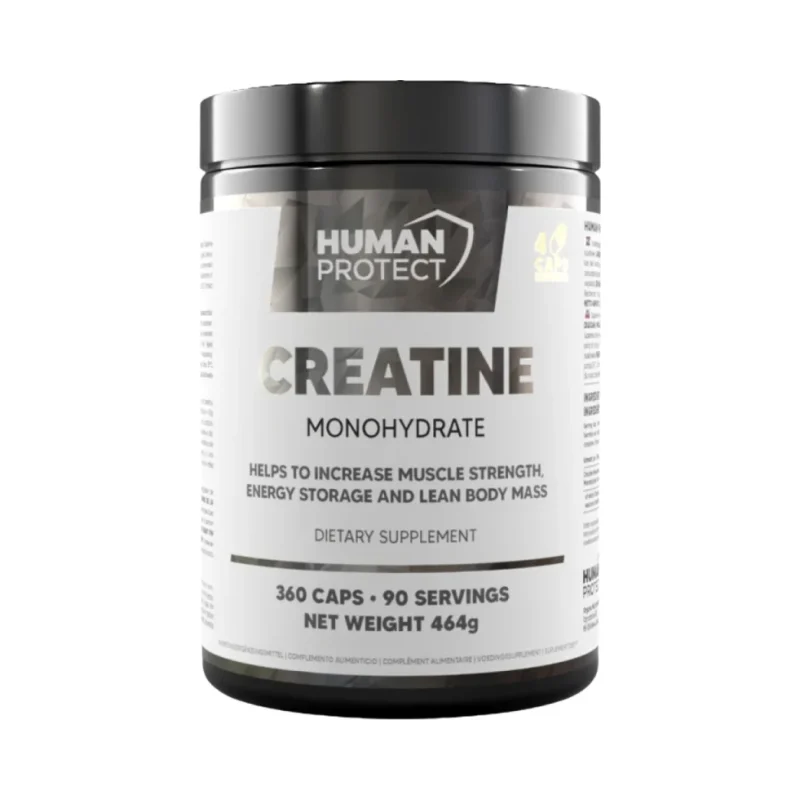 Creatine Monohydrate Capsules (90 дози) / 360 капсули - Human Protect