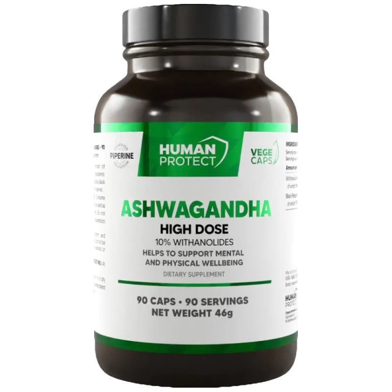 Ashwagandha 400 mg | High Dose 10% Withanolides / 90 капсули, 90 дози