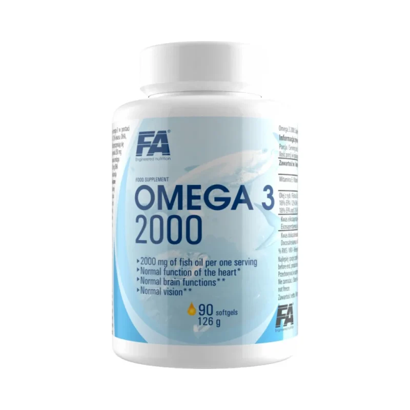 Omega 3 Fish Oil 2000 (45 дози) / 90 Гел капсули - FA Nutrition