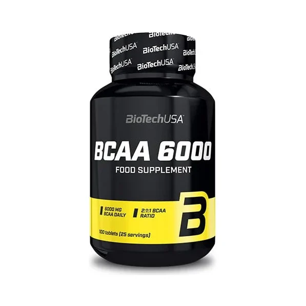 BCAA 6000 / 100 Tabs. (50 дози) - BioTech USA
